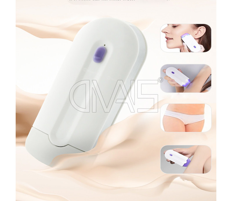 Depilatore elettrico donna con diodi led ricaricabile