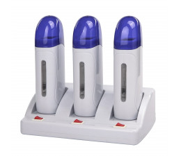 Scaldacera Rullo/Cartucce Triplo con Base Ceretta