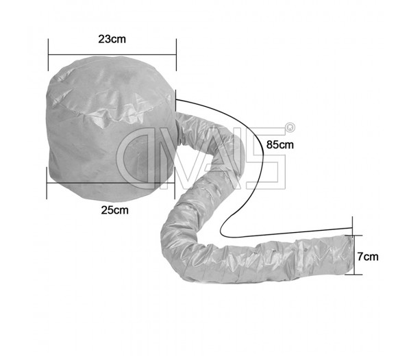 Casco asciugacapelli portatile