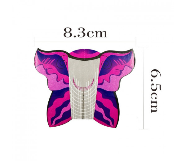 Cartine Nail Farfalla Pink 300pz