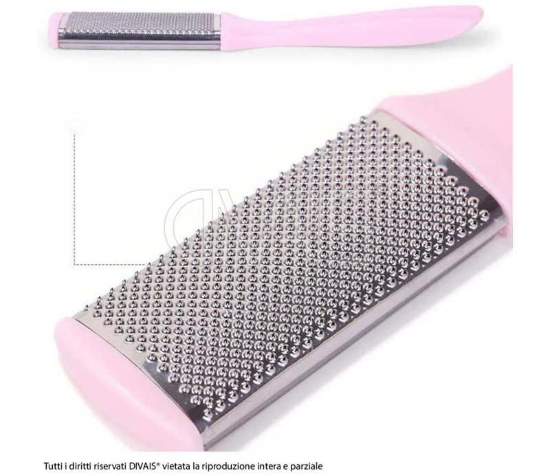 Raspa esfoliante per piedi in acciaio