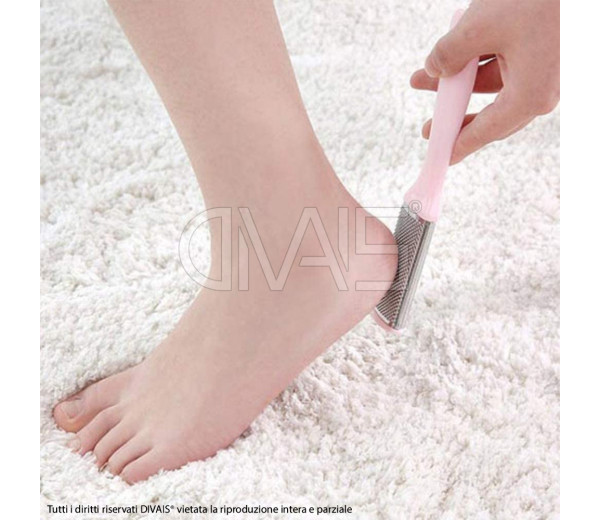 Raspa esfoliante per piedi in acciaio