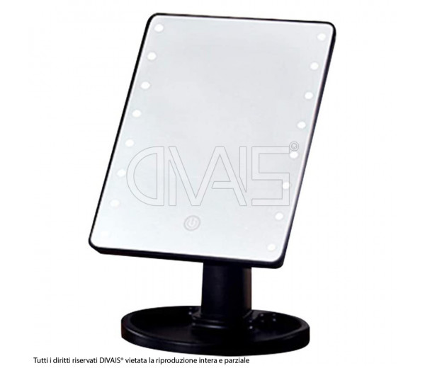 Specchio makeup da scrivania 16 led