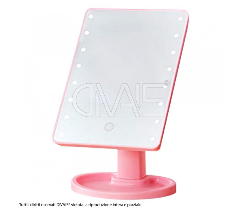Specchio makeup da scrivania 16 led