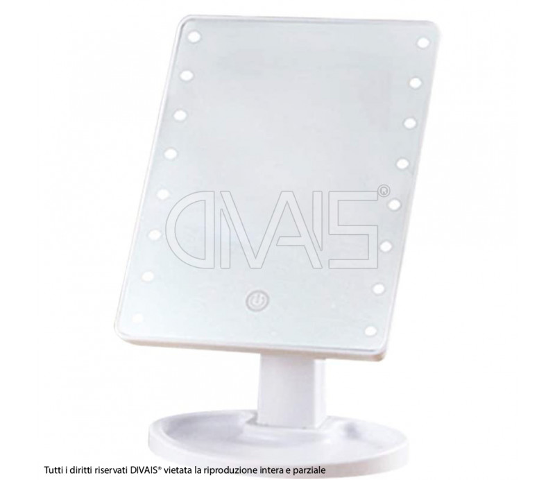 Specchio makeup da scrivania 16 led