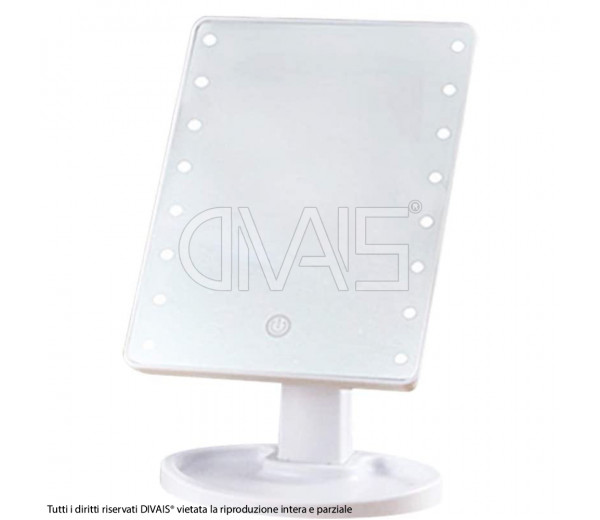 Specchio makeup da scrivania 16 led