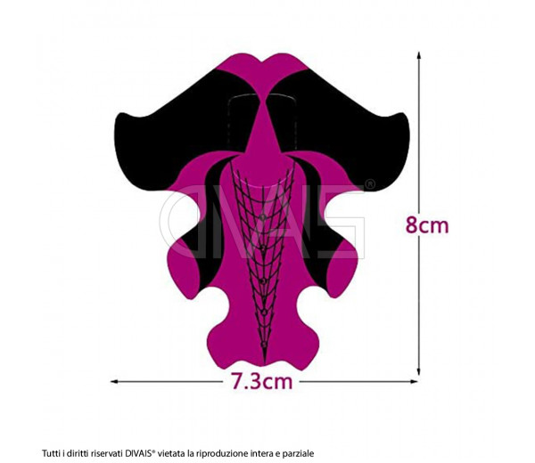 Cartine per ricostruzione unghie 500pz