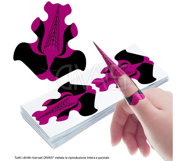 Cartine per ricostruzione unghie 500pz