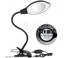 Lampada led con lente di ingrandimento