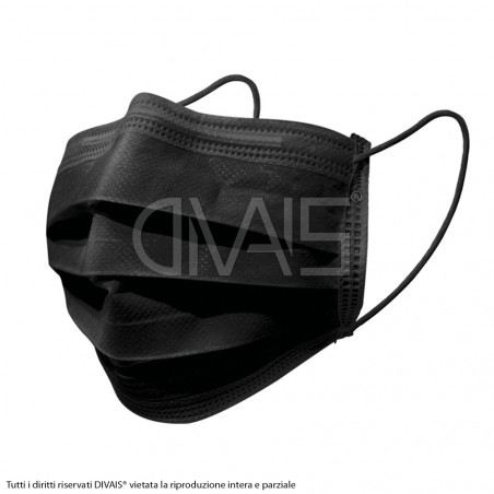 Mascherina Chirurgica Nero 10pz