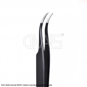 Pinzetta di precisione in acciaio becco curvo 2