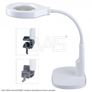 Lampada Da Tavolo LED con lente d'ingrandimento