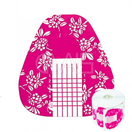 Cartine Nail Ovali Rosa 500pz