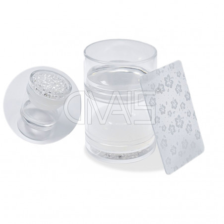 Timbro e Spatola per Stamping Doppio Tampone