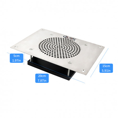 Aspiratore Polveri da incasso acciaio 60w