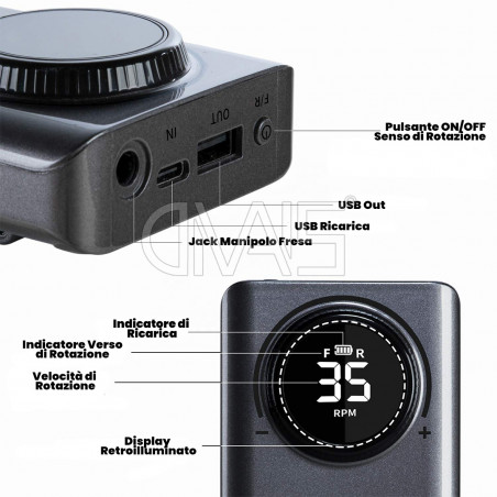 Fresa Unghie Ricaricabile 35000giri 30w Brushless