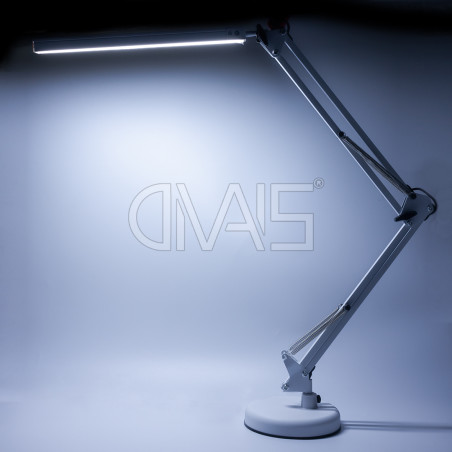Lampada Tavolo Led Con Base e Morsetto Ultralight
