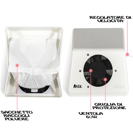 Aspiratore Unghie Professionale 65w