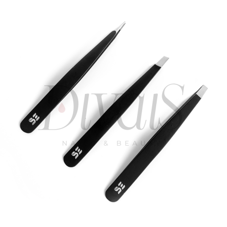 Set 3 Pinzette Per Sopracciglia