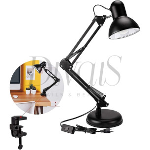 Lampada Estetista Pieghevole Con Base e Morsetto