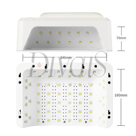Lampada Uv-Led 72w Con Cuscino Poggiamano