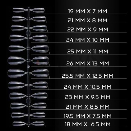 Tips Fullcover In Gel Mandorla Trasparente