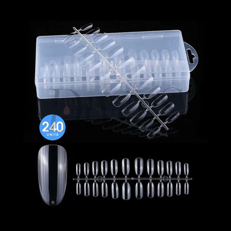 Tips Fullcover In Gel Tonda Trasparente