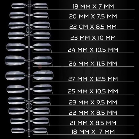 Tips Fullcover In Gel Tonda Trasparente