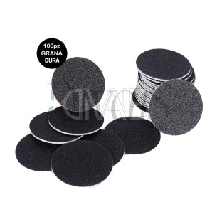 Dischi Abrasivi 25mm Adesivi Grana Dura 100pz