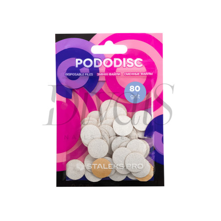 Dischi Abrasivi Adesivi STALEKS PODODISC misura S - Grana 80