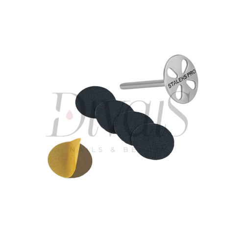 Punta Disco PODODISC misura M con 5 Dischi Abrasivi Grana 180 Gambo Lungo