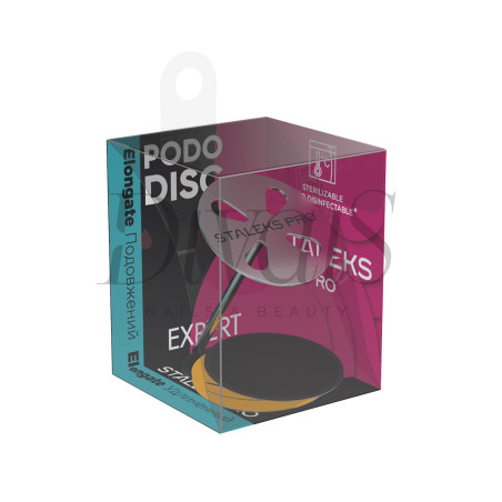 Punta Disco PODODISC misura L con 5 Dischi Abrasivi Grana 180 Gambo Lungo