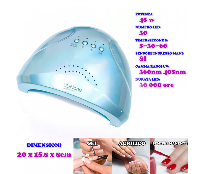 Set Nail Fresa 25000 + Lampada Uv-Led 48w + Sterilizzatore