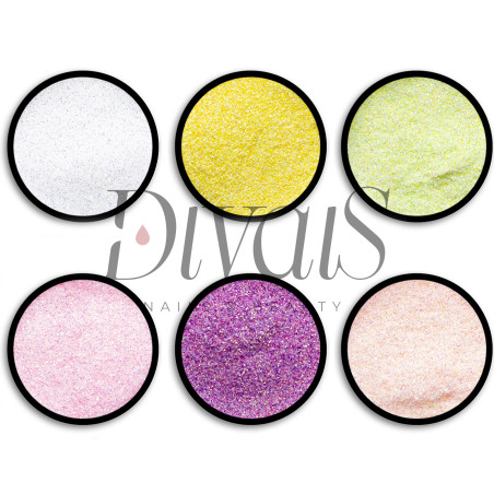 Mix Polveri Glitter Per Effetto Zucchero 12pz