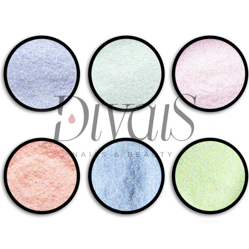 Mix Polveri Glitter Per Effetto Zucchero 12pz