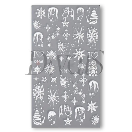 Stickers Nails 5D k123 Christmas