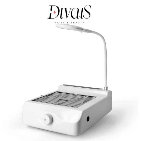Aspiratore Polveri Unghie 60w Ricaricabile con Luce Led 5w