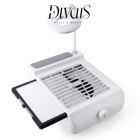 Aspiratore Polveri Unghie 60w Ricaricabile con Luce Led 5w