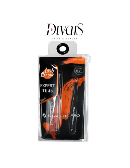 Pinzetta Punta Stretta Inclinata Per Sopracciglia Professionale Staleks TE114B