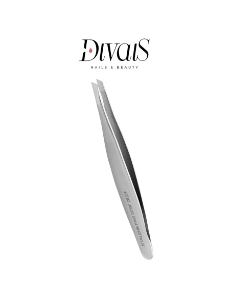 Pinzetta Punta Stretta Inclinata Per Sopracciglia Professionale Staleks TE204