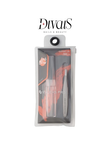 Pinzetta Punta Stretta Inclinata Per Sopracciglia Professionale Staleks TE204