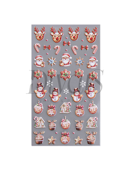 Stickers Nails 5D k345 Christmas