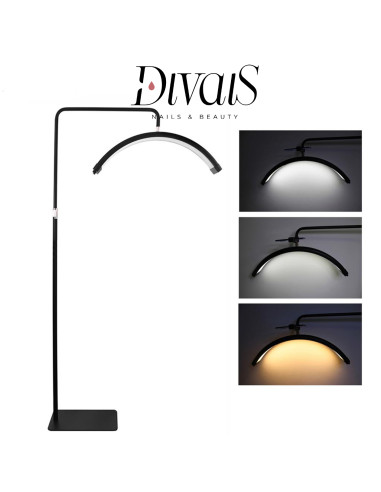 Lampada Da Pavimento Curva Moon Light Led Professionale